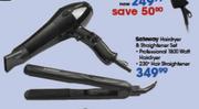 Safeway Hairdryer & Straightener Set