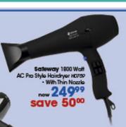 Safeway 1800 Watt AC Pro Style Hairdryer-HD759