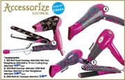 Accessorize 800W Travel Hairdryer,Mini Hair Straightener Or 19mm Curting Tong Each
