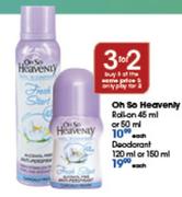 Oh So Heavenly Roll-On 45ml/50ml-Each