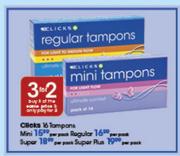 Clicks 16 Tampons Mini-Per Pack