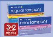 Clicks 16 Tampons Super Plus-Per Pack