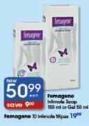 Femagene Intimate 150ml Soap Or 50ml Gel-Each