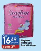 Stayfree 10 Ultra Slim Pads With Wings-Per Pack