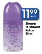 Shower To Shower Roll On 50ml-Each