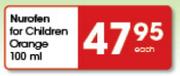 Nurofen For Children Orange-100ml Each