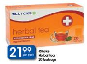 Clicks Herbal Tea 20 Teabags-Per Pack