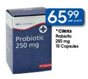 Clicks Probiotic 250mg Capsules-10's Per Pack