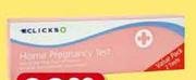 Clicks Home 2 Pregnancy Tests-Per Pack