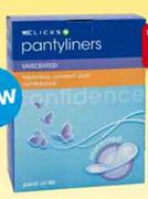 Clicks 40 Pantyliners-Per Pack