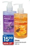 Clicks Liquid Handwash - 250ml Each