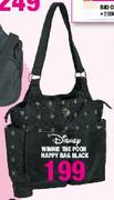 Disney Winnie The Pooh Nappy Bag Black