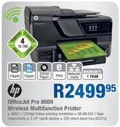 HP Office Jet Pro 8600 Wireless Multifunction Printer