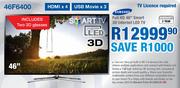 Samsung Full HD 46" Smart 3D Internet LED TV(46F6400)