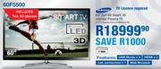 Samsung 60" Full HD Smart 3D Internet Plasma TV(60F5500)