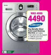 Samsung Metallic Silver Front Load Washing Machine-7kg(Wf-1702WeU)