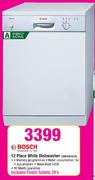 Bosch Invented For Life 12 Place White Dishwasher(SMS4E02ZA)