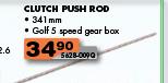 341mm Clutch Push Rod Suitable For Golf 5 Speed Gear Box