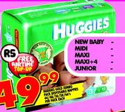 Huggies Gold Jumbo Pack Disposable Nappies-44/48/50/58/66's Per Pack