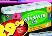 Twinsaver 1-Laag Toiletrolle-10 Per Pak