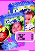 Cudlers Disposable Nappies-44/50/52's Per pack