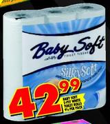 Baby Soft 2-Ply White Toilet Rolls-9's Per Pack