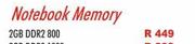 Notebook Memory 2GB DDR2 800
