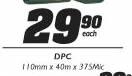  DPC-110mmx40mx375mic Each