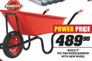 Build It PVC Pan Wheelbarrow With New Wheel