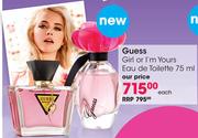 Guess Girl Or I'm Yours Eau De Toilette-75Ml Each