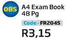A4 Exam Book 48 PG FR2045