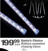 Santa's Choice Battery-Operated Chasing Tubes-6's Per Pack