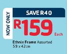 Ethnix Frame Assorted-59x42cm Each