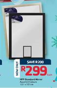 MFP Standard Mirror Assorted Colours-131x101cm Each