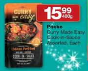 Packo Curry Made Easy Cook-In-Sauce-400g
