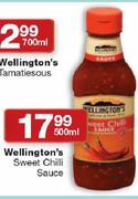 Wellington's Sweet Chilli Sauce-500ml