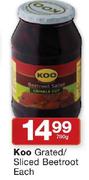  Koo Grated/Sliced Beetroot-780g