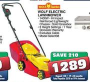 Wolf Garden Wolf Electric Lawnmower-1400W