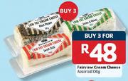 Fairview Cream Cheese Assorted- 3 x 100g