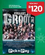 DVD Afrikaans Is Groot Konsert 2013