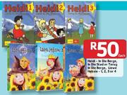 Heidi-In Die Berge, In Die Stad Or Terug In Die Berge, Liewe Heksie-1,2,3 Or 4-Each