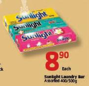 Sunlight Laundry Bar Assorted-400/500g Each