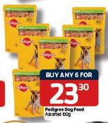 Pedigree Dog Food Assorted-6x100g