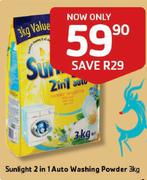 Sunlight 2 In 1 Auto Washing Powder-3kg
