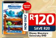 Disney Monsters University DVD