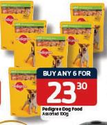 Pedigree Dog Food-6X100g