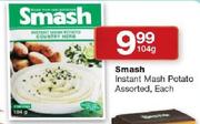 Smash Instant Mash Patato Assorted-104g