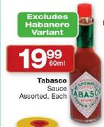 Tabasco Sauce Assorted-60ml
