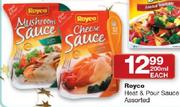Royco Heat & Pour Sauce Assorted-200ml Each