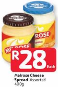 Melrose Cheese Spread Assorted-400g Each